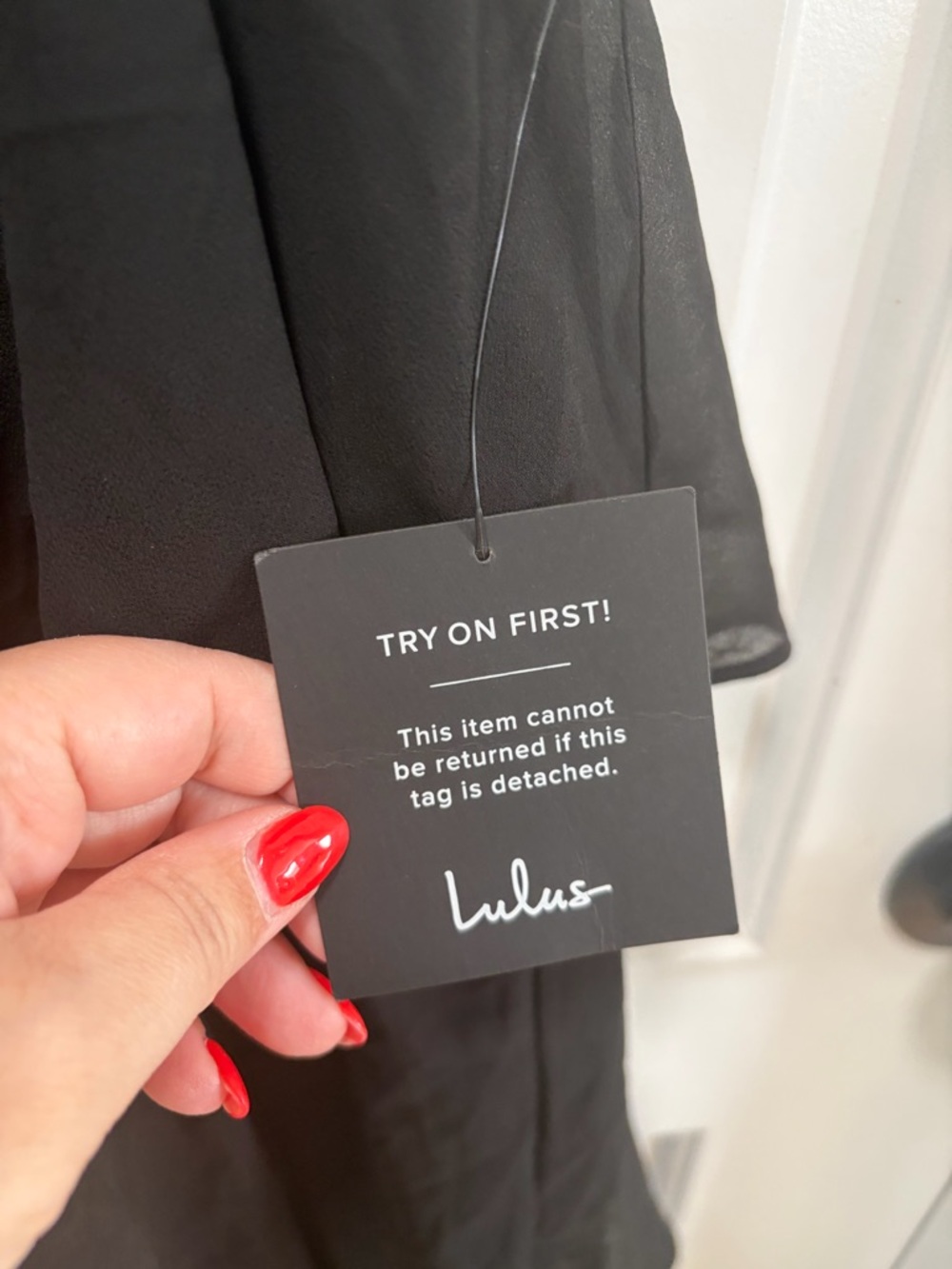 Lulus Tier and Now NWT size Small Black Tie-Back Tiered Maxi Dress - Picture 6 of 13